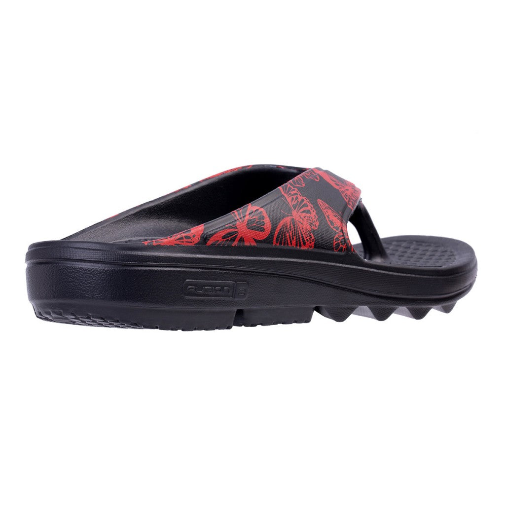 Spenco Fusion Butterfly Women's Sandals - Black/red - Product View - 4