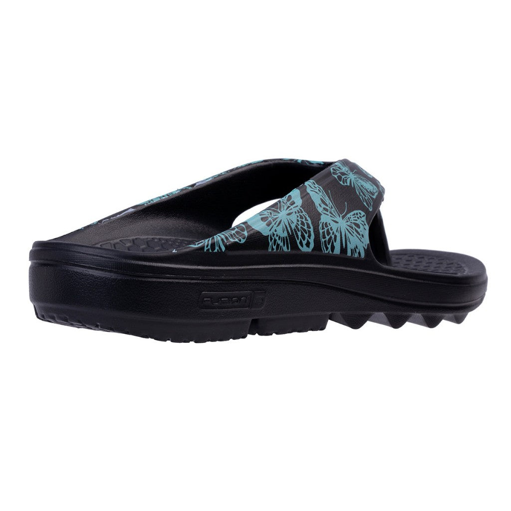 Spenco Fusion Butterfly Women's Sandals - Black/teal - Product View - 4