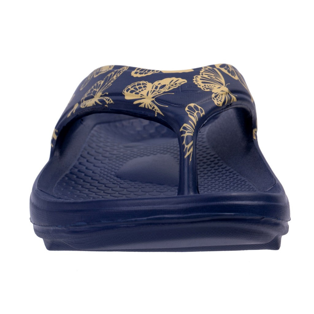 Spenco Fusion Butterfly Women's Sandals - Navy/yellow - Product View - 3