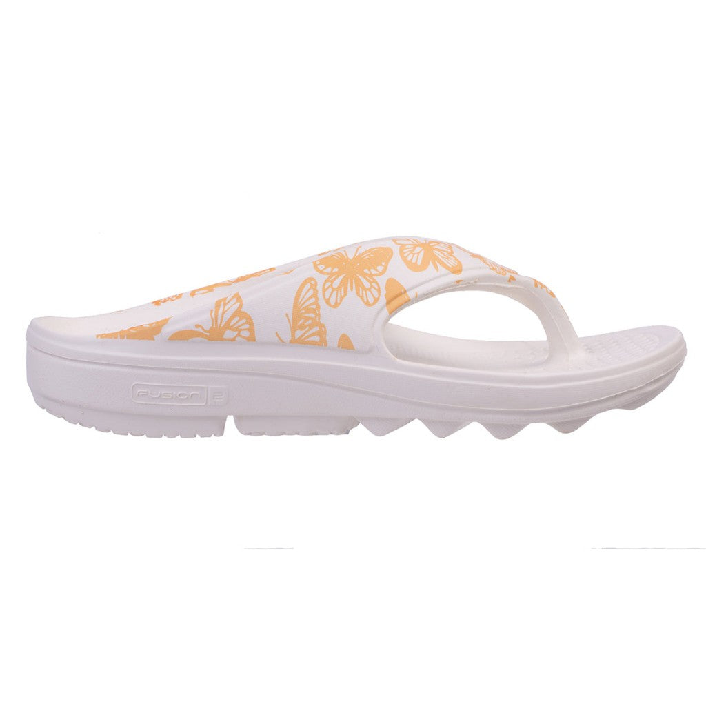 Spenco Fusion Butterfly Women's Sandals - White/coral - Product View - 1