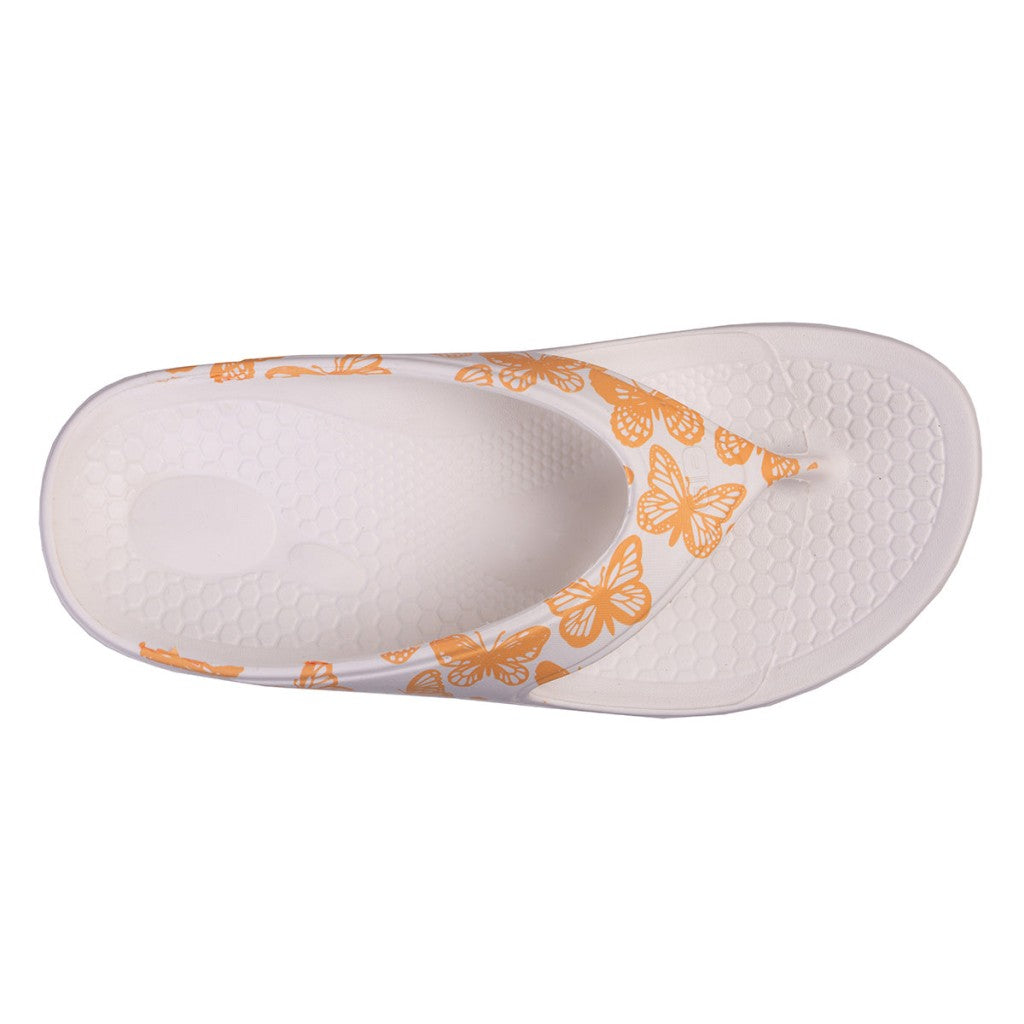 Spenco Fusion Butterfly Women's Sandals - White/coral - Product View - 7