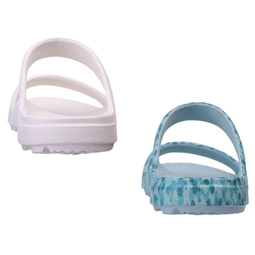 Spenco Fusion Slim Splash 2-Pack Women's Sandals - Blue Glass/white - Product View - 5