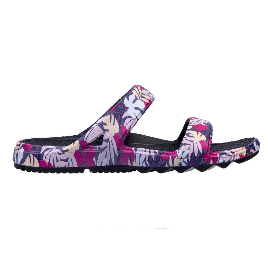 Spenco Fusion Slim Tropical Women's Sandals - Black - Product View - 1