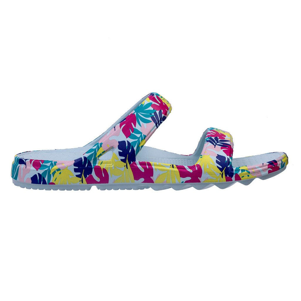 Spenco Fusion Slim Tropical Women's Sandals - Blue Glass - Product View - 1