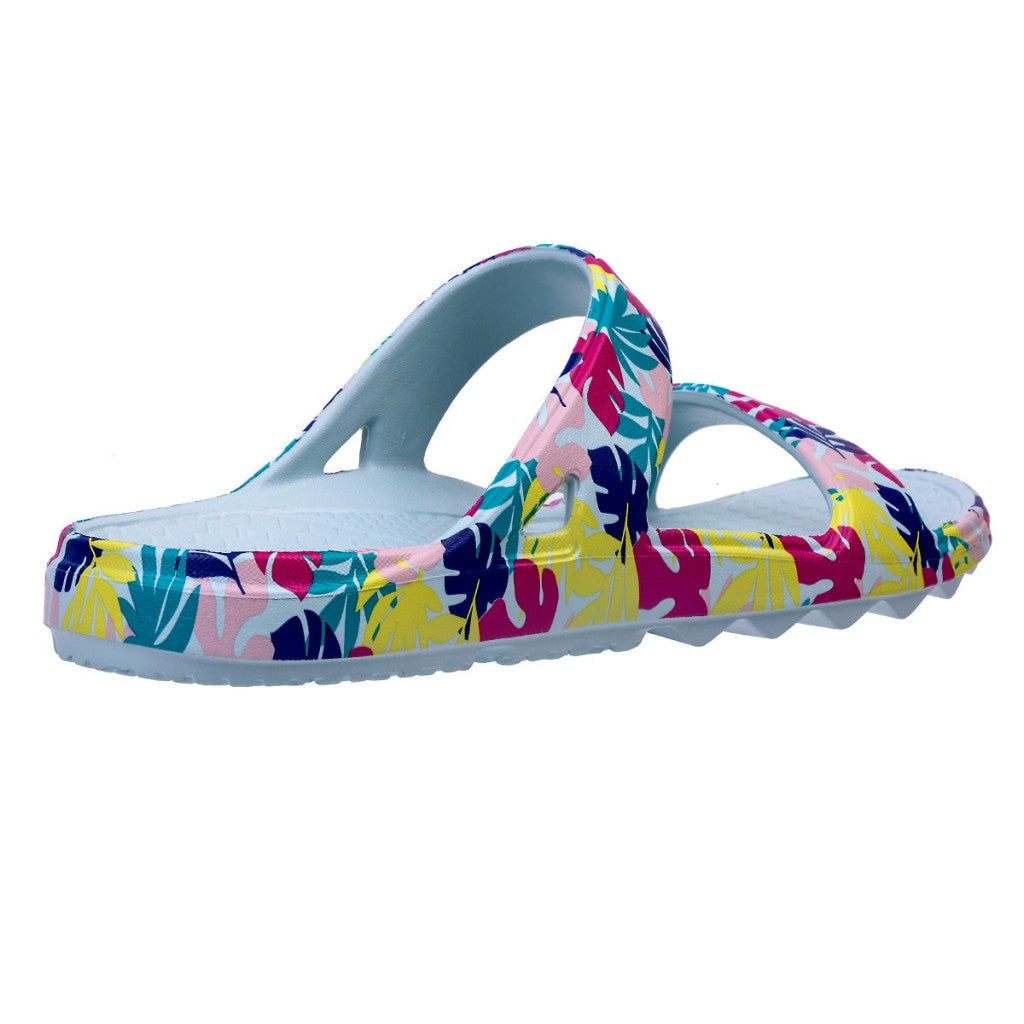 Spenco Fusion Slim Tropical Women's Sandals - Blue Glass - Product View - 4