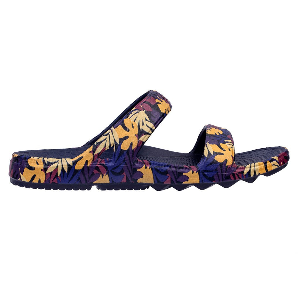 Spenco Fusion Slim Tropical Women's Sandals - Navy - Product View - 1