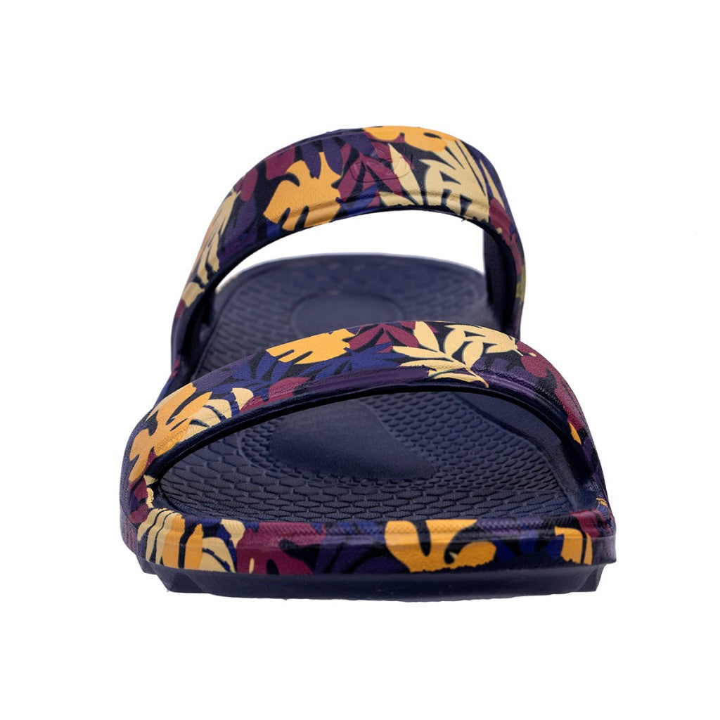 Spenco Fusion Slim Tropical Women's Sandals - Navy - Product View - 3