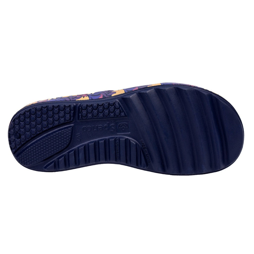 Spenco Fusion Slim Tropical Women's Sandals - Navy - Product View - 6