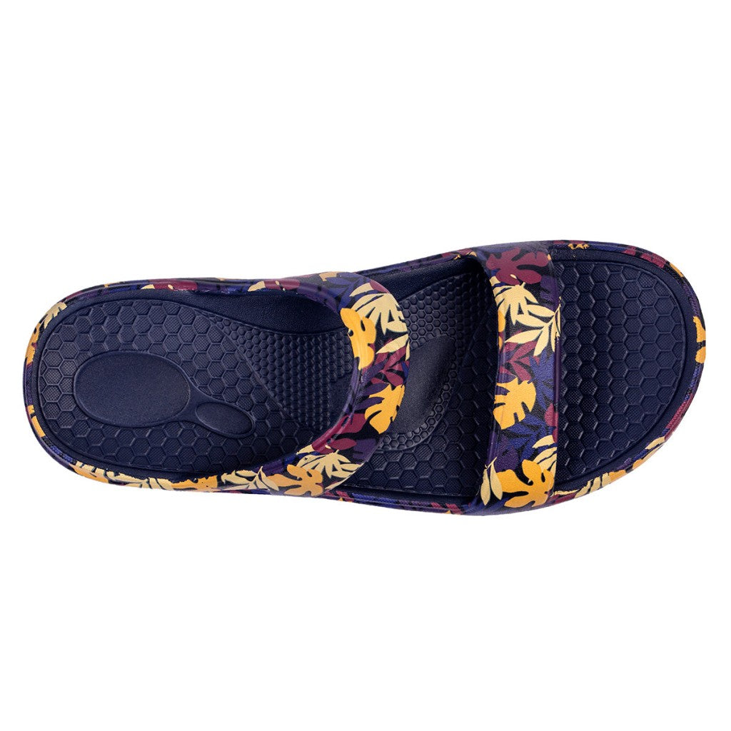 Spenco Fusion Slim Tropical Women's Sandals - Navy - Product View - 7