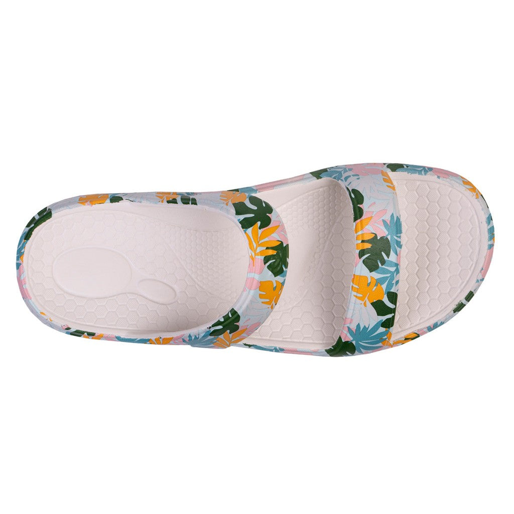 Spenco Fusion Slim Tropical Women's Sandals - White - Product View - 7