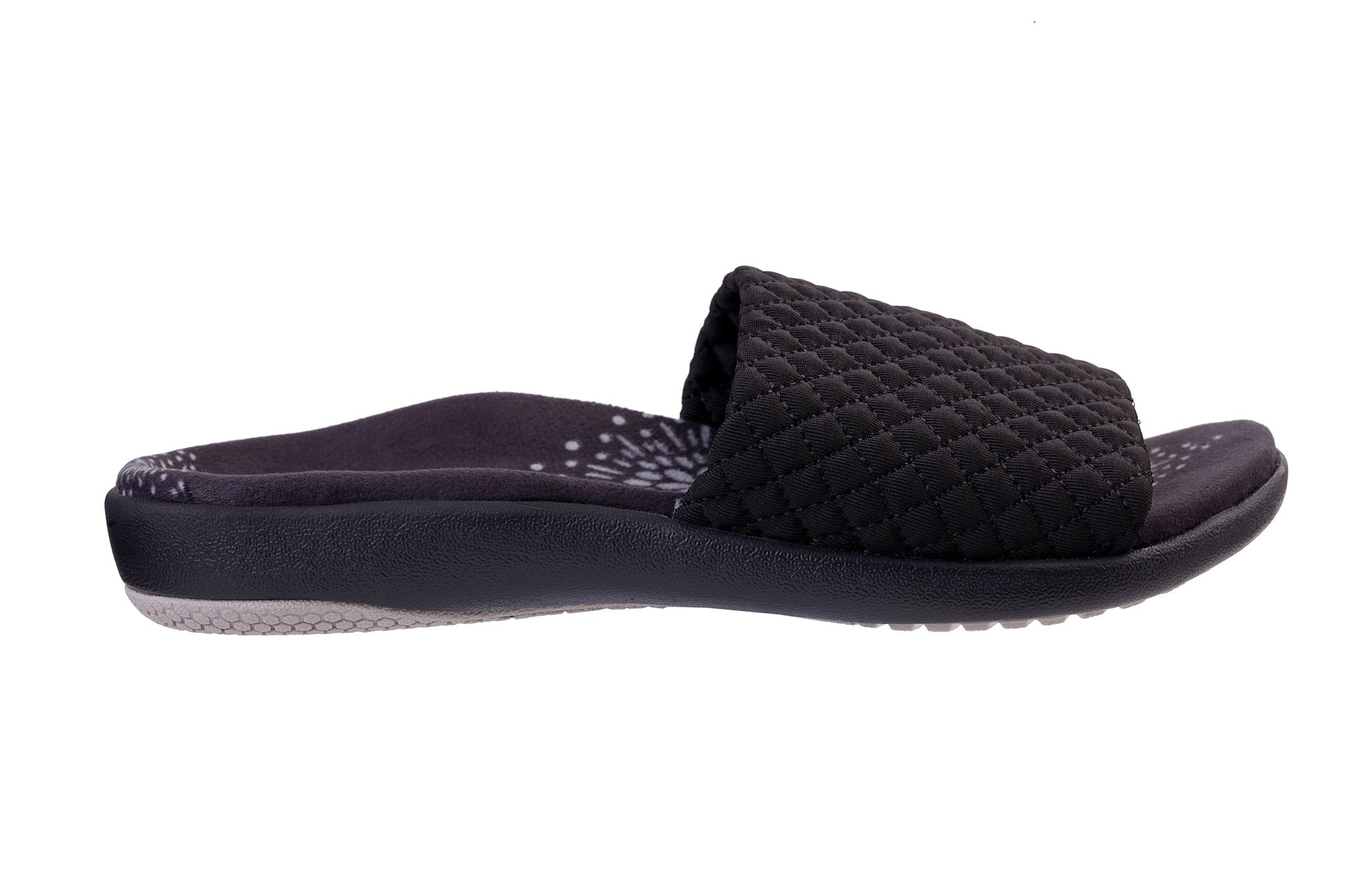 Spenco Hanna Slide Classic Memory Foam Full Contact Comfort Women's Sandals - Black - Product View - 1