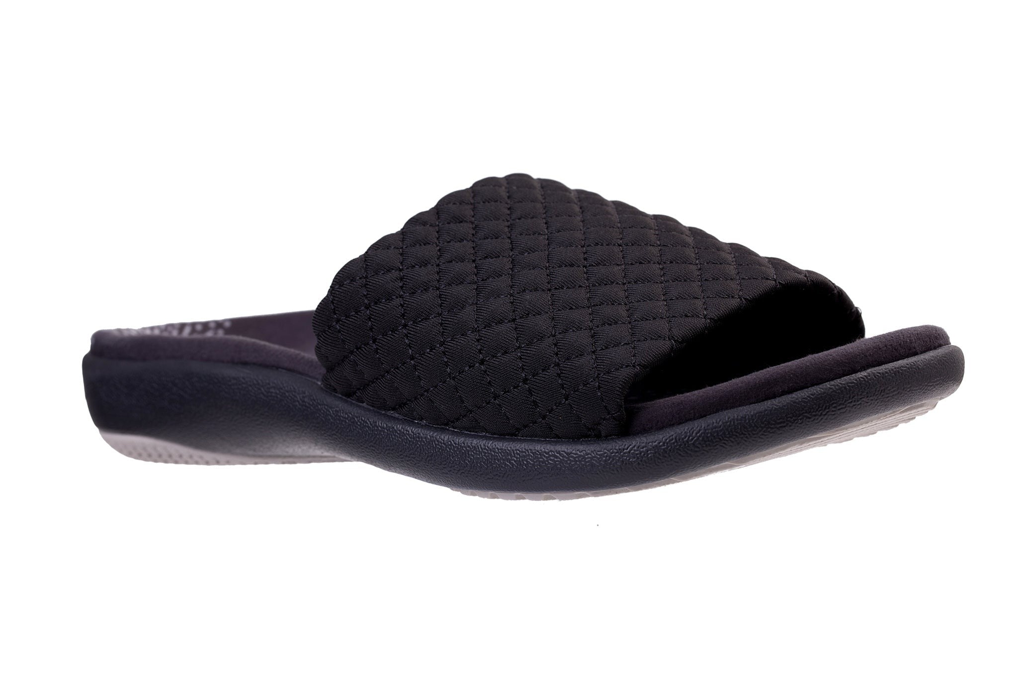 Spenco Hanna Slide Classic Memory Foam Full Contact Comfort Women's Sandals - Black - Product View - 2