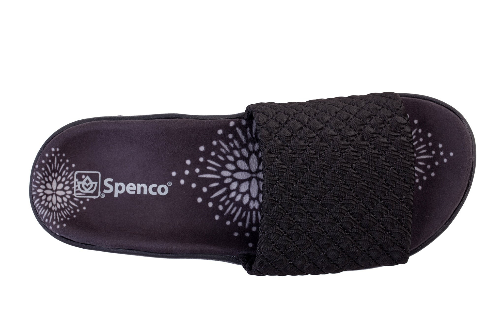 Spenco Hanna Slide Classic Memory Foam Full Contact Comfort Women's Sandals - Black - Product View - 7