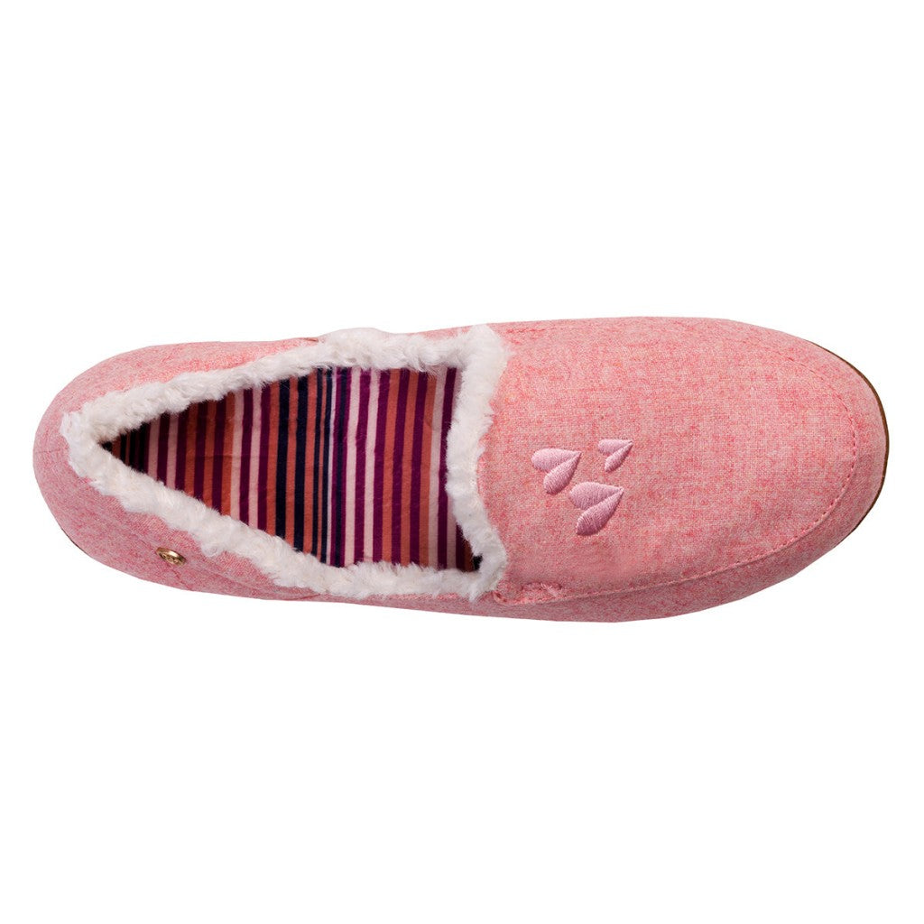 Spenco Heavenly Women's Comfort & Support Slippers - Pink Hearts - Product View - 7