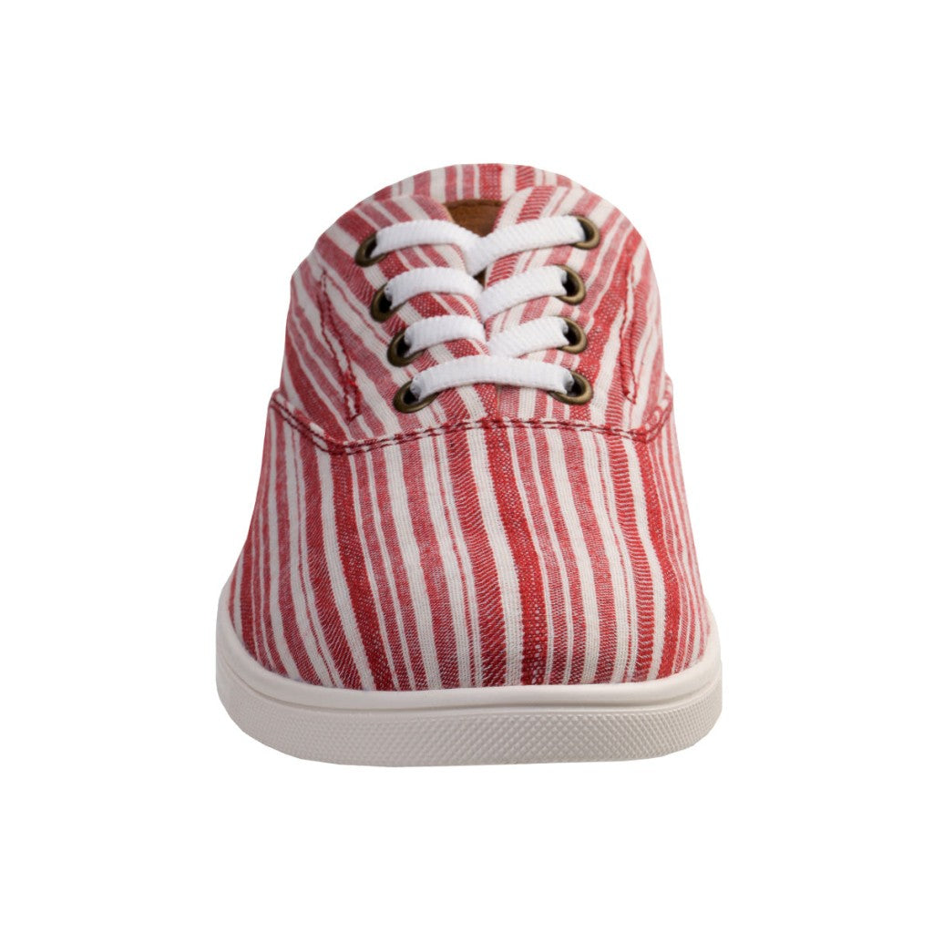 Spenco Khloe Kick Stripe Women's Shoes (Supportive Comfort) - Red Stripe - Product View - 3