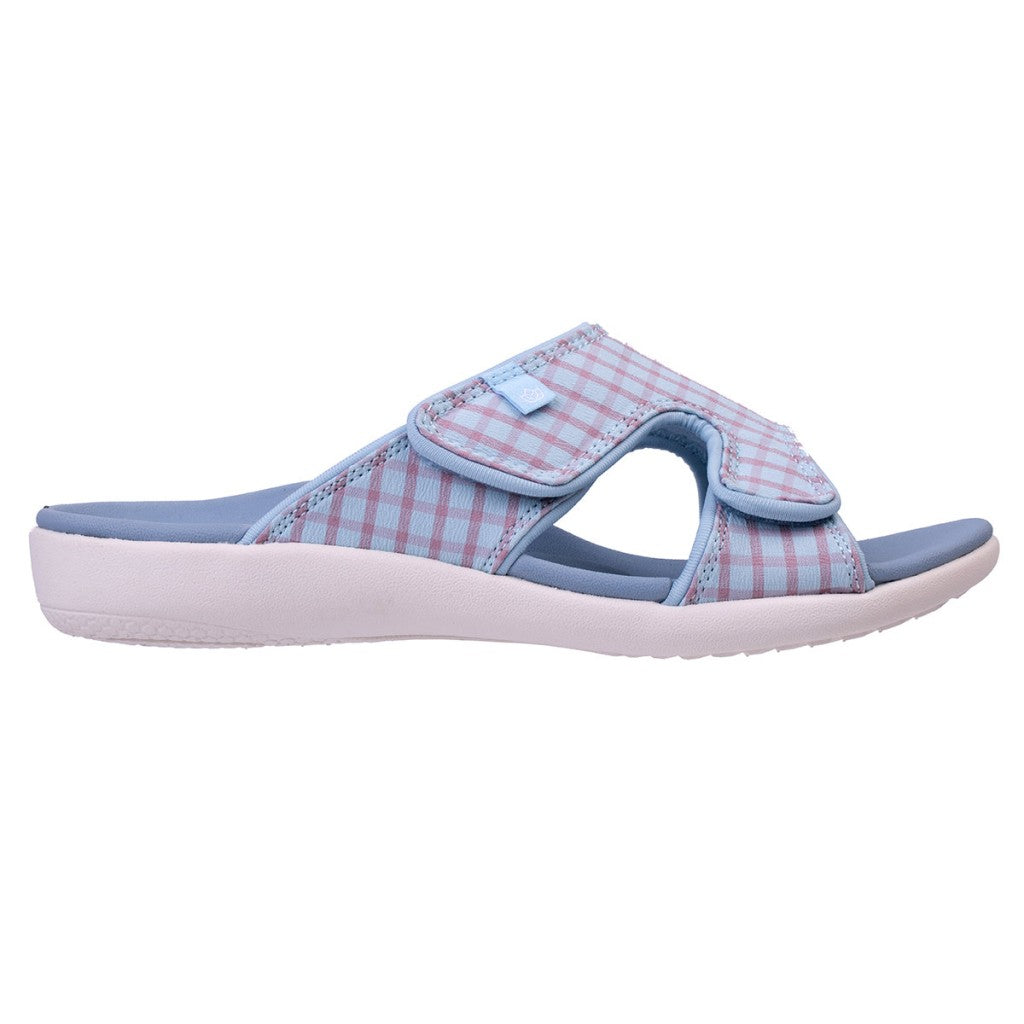 Spenco Kholo Checkered Women's Sandals - Blue/purple - Product View - 1