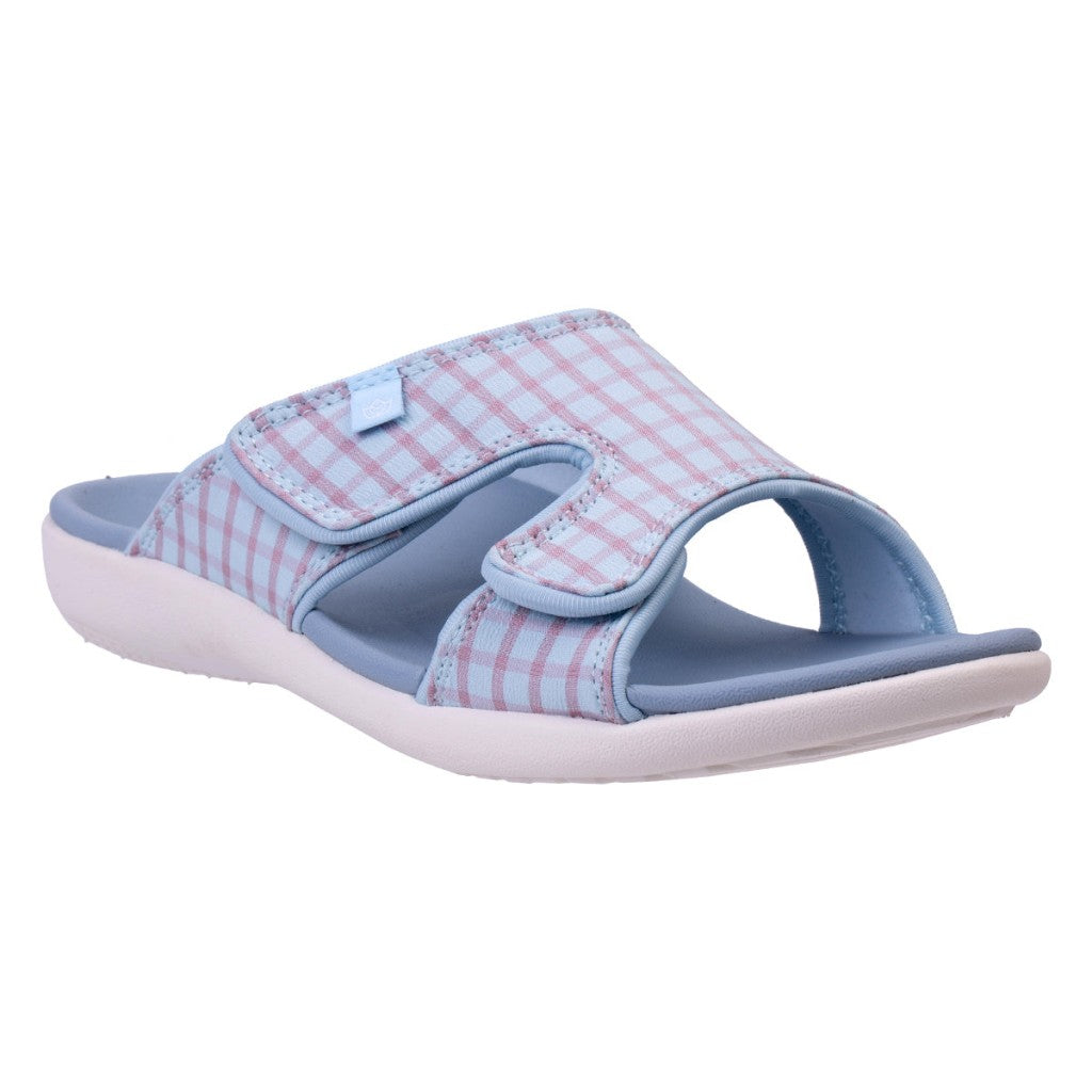 Spenco Kholo Checkered Women's Sandals - Blue/purple - Product View - 2