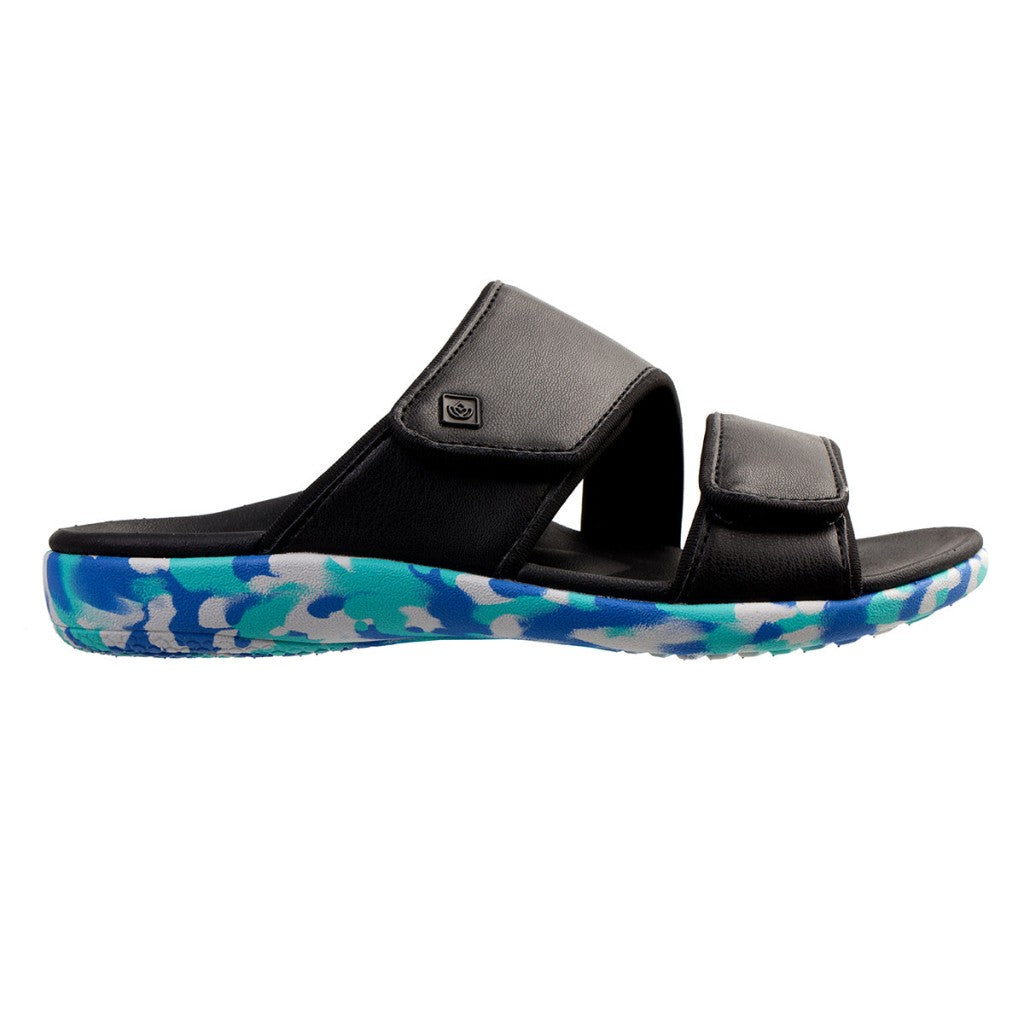 Spenco Kholo Nuevo Camo Full Contact Comfort Women's Sandals - Black - Product View - 1