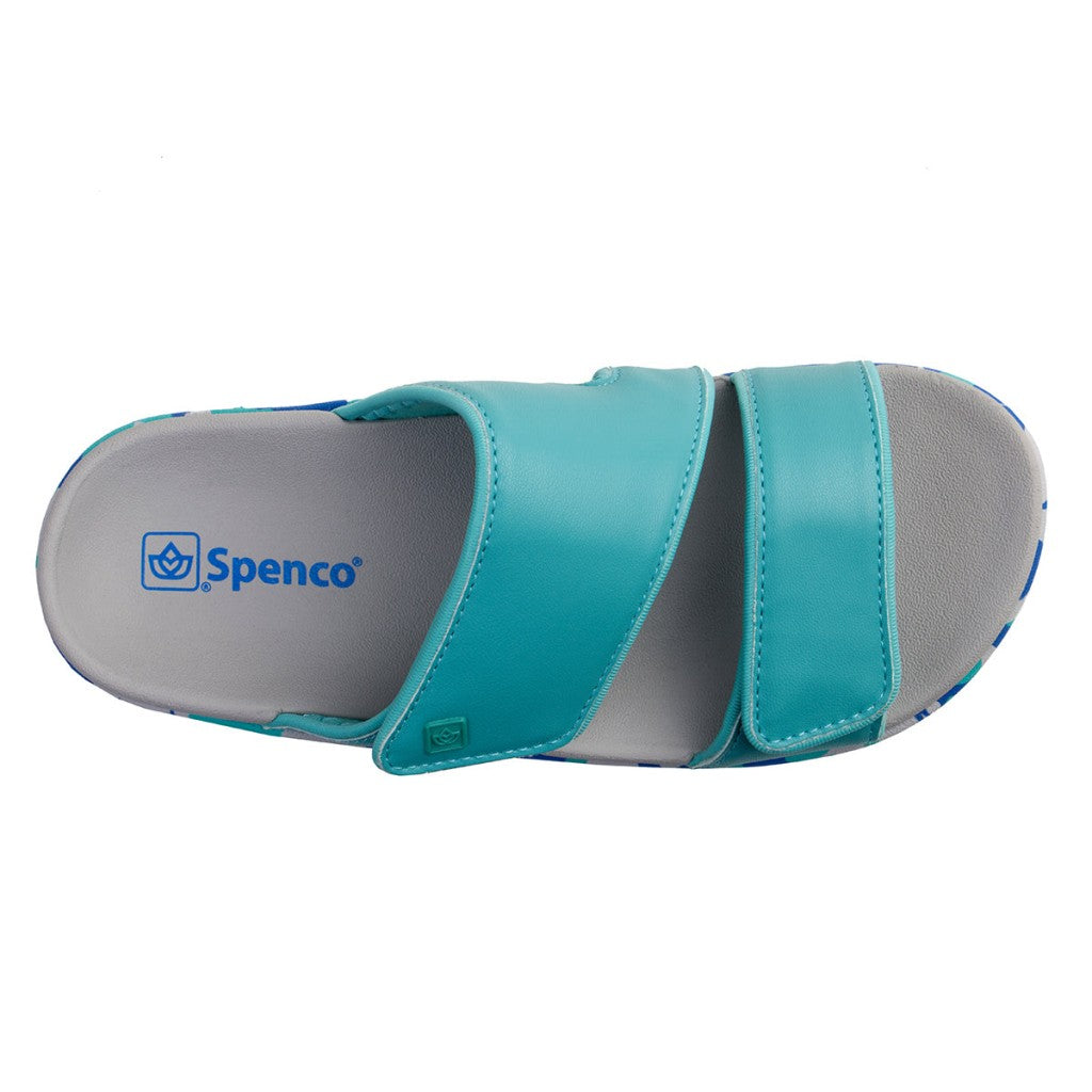 Spenco Kholo Nuevo Camo Full Contact Comfort Women's Sandals - Lagoon - Product View - 7