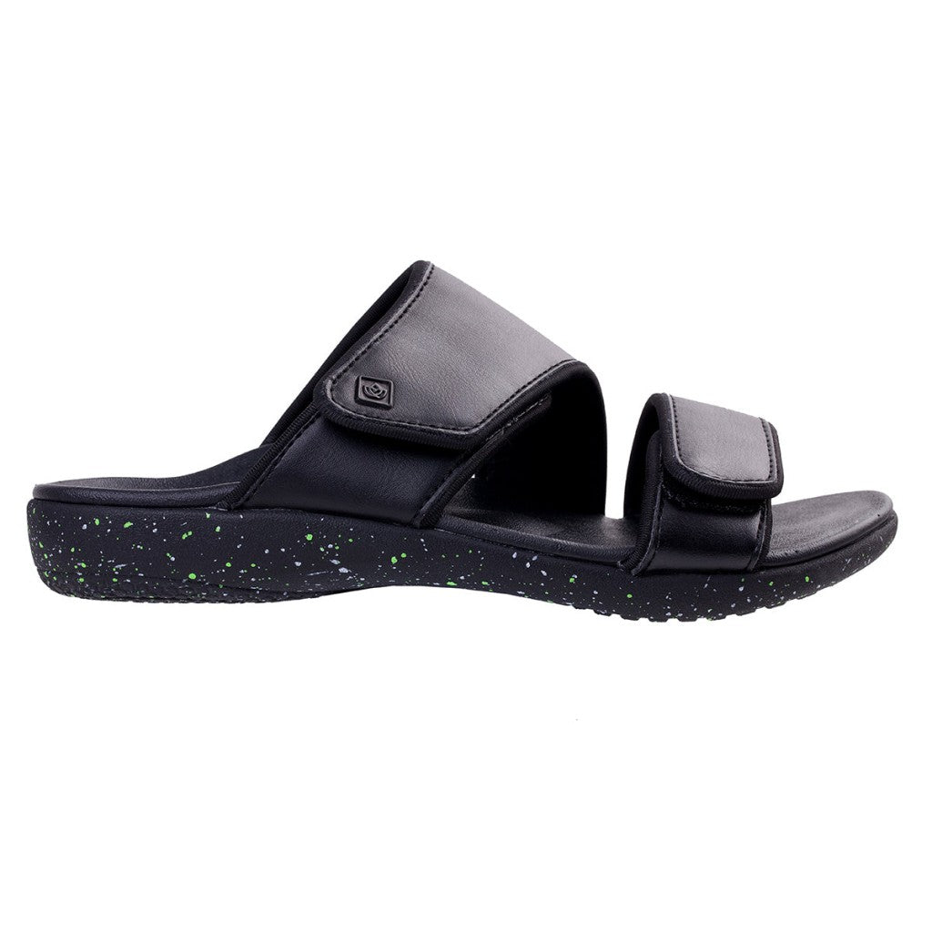 Spenco Kholo Nuevo Speckled Supportive Orthotic Women's Sandals - Black - Product View - 1
