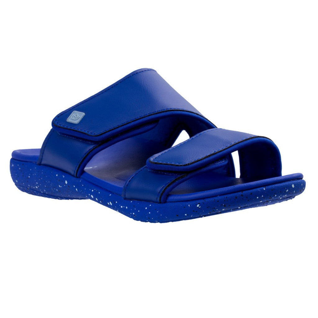 Spenco Kholo Nuevo Speckled Supportive Orthotic Women's Sandals - Cobalt - Product View - 2