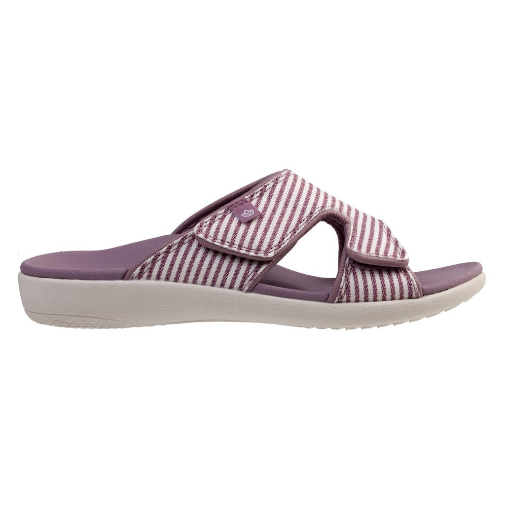 Spenco Kholo Stripe Full Contact Comfort Women's Sandals - Elderberry - Product View - 1