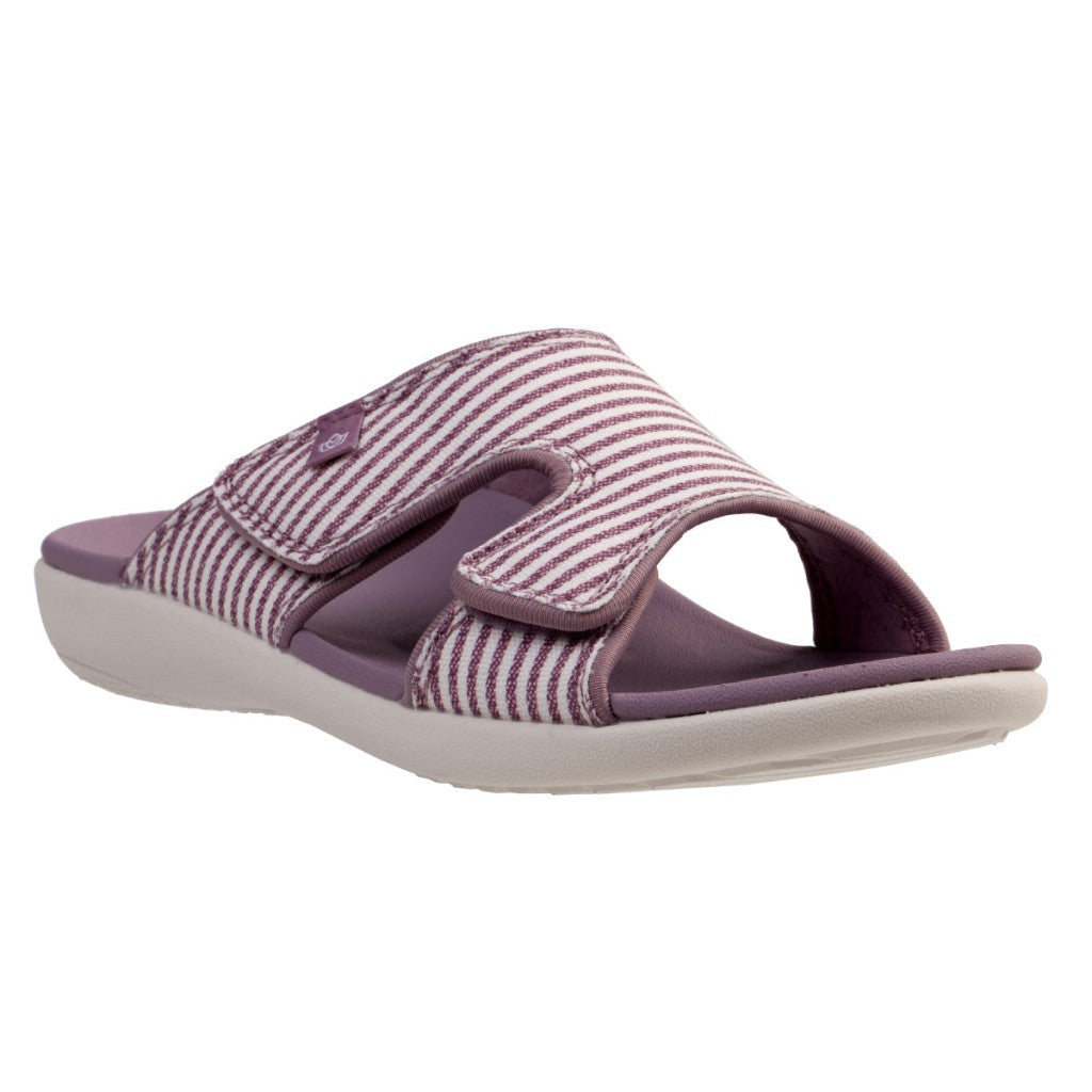 Spenco Kholo Stripe Full Contact Comfort Women's Sandals - Elderberry - Product View - 2