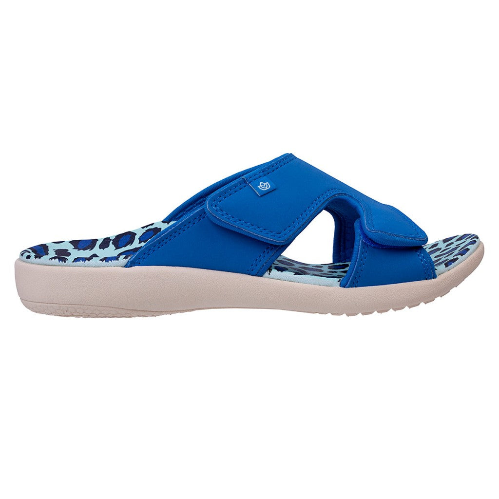 Spenco Kholo Wild Orthotic Comfort Women's Sandals - Blue Leopard - Product View - 1
