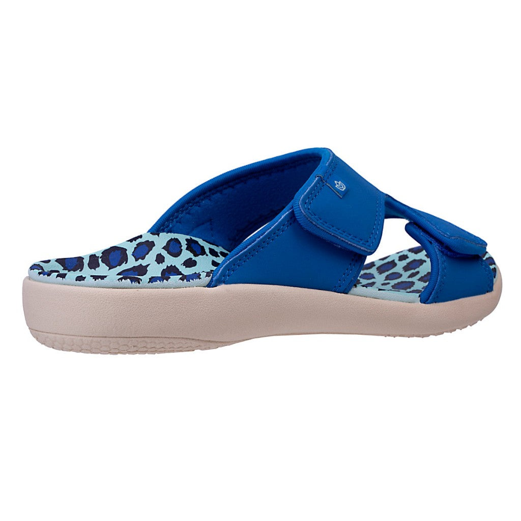 Spenco Kholo Wild Orthotic Comfort Women's Sandals - Blue Leopard - Product View - 4