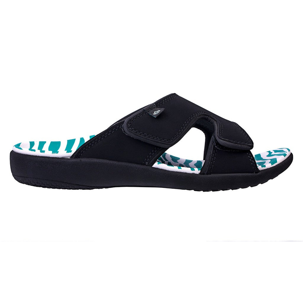 Spenco Kholo Wild Orthotic Comfort Women's Sandals - Teal Zebra - Product View - 1