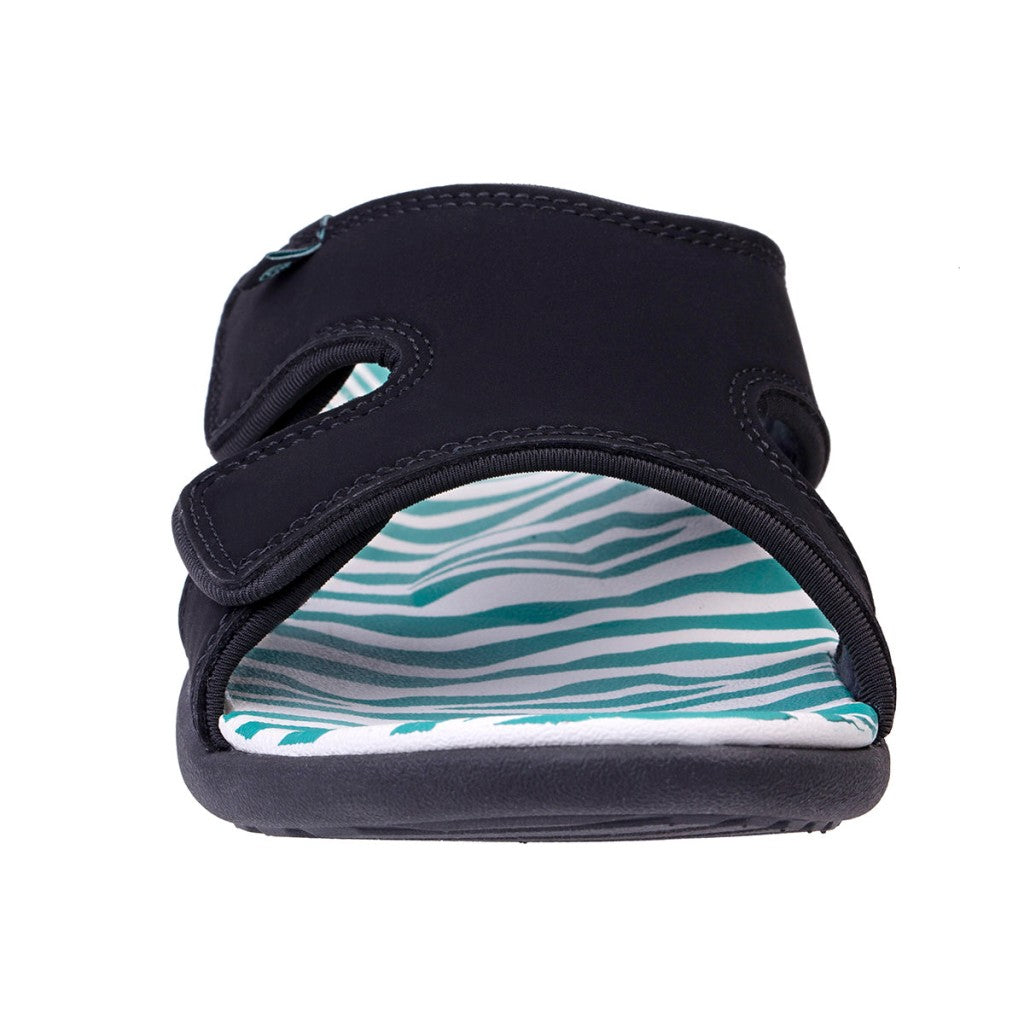 Spenco Kholo Wild Orthotic Comfort Women's Sandals - Teal Zebra - Product View - 3
