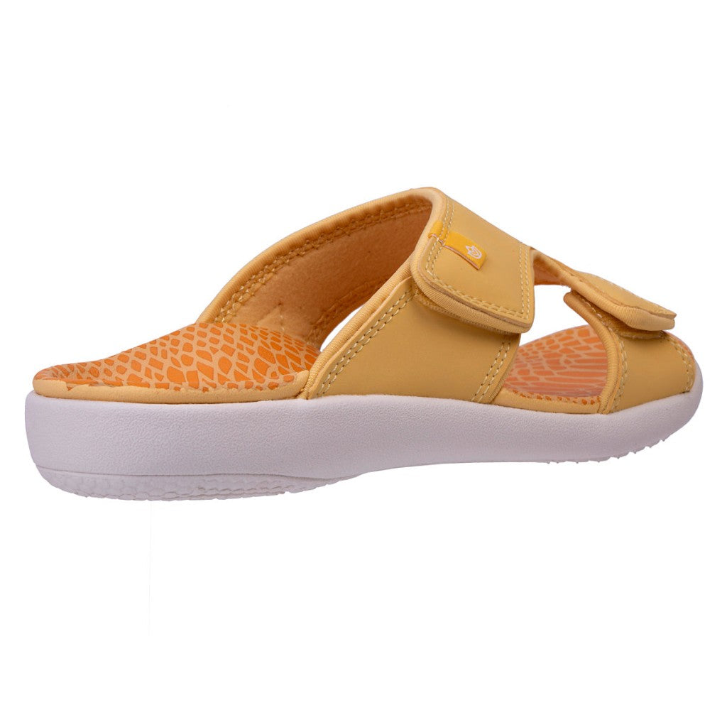 Spenco Kholo Wild Orthotic Comfort Women's Sandals - Yellow Snake - Product View - 4