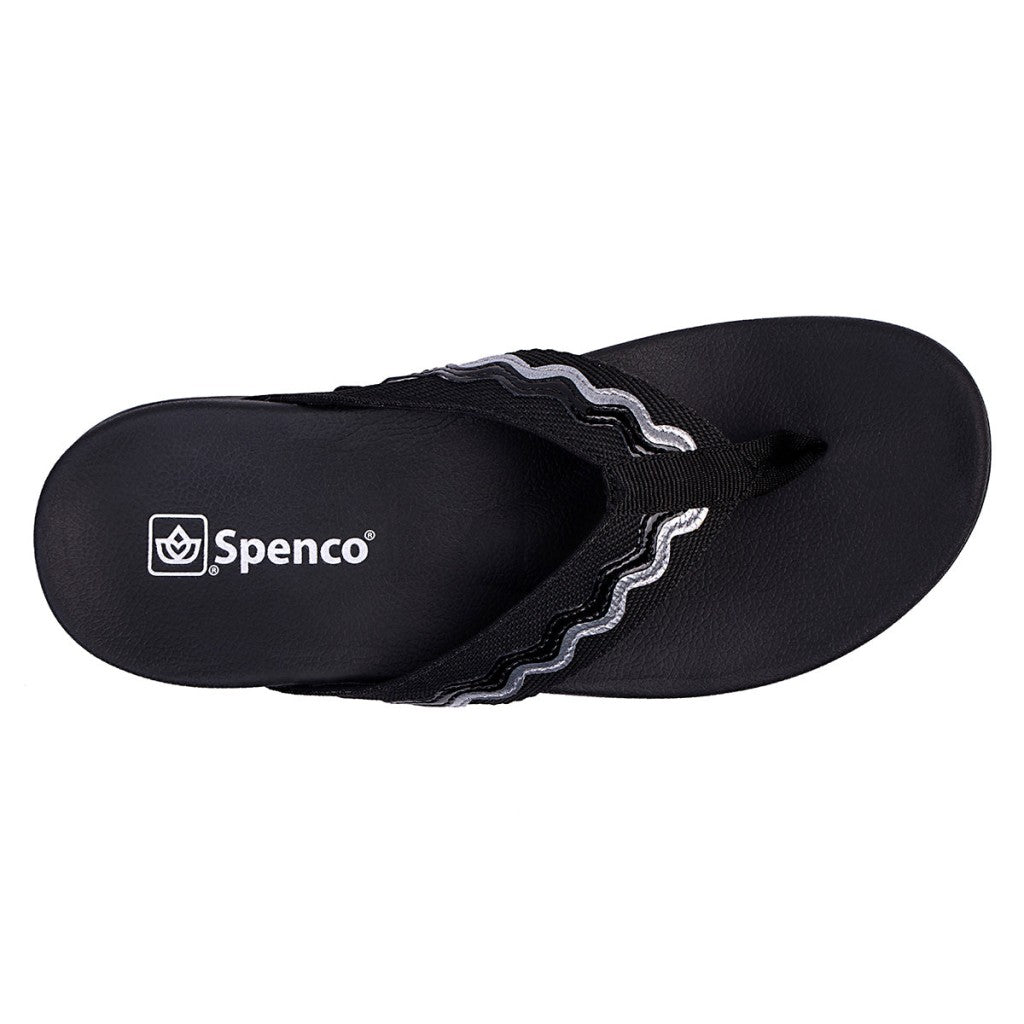 Spenco La Paz Full Contact Comfort Women's Sandals - Black - Product View - 7