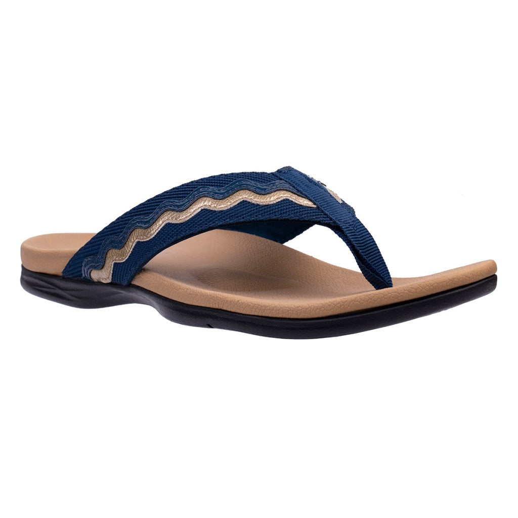 Spenco La Paz Full Contact Comfort Women's Sandals - Dark Blue - Product View - 2