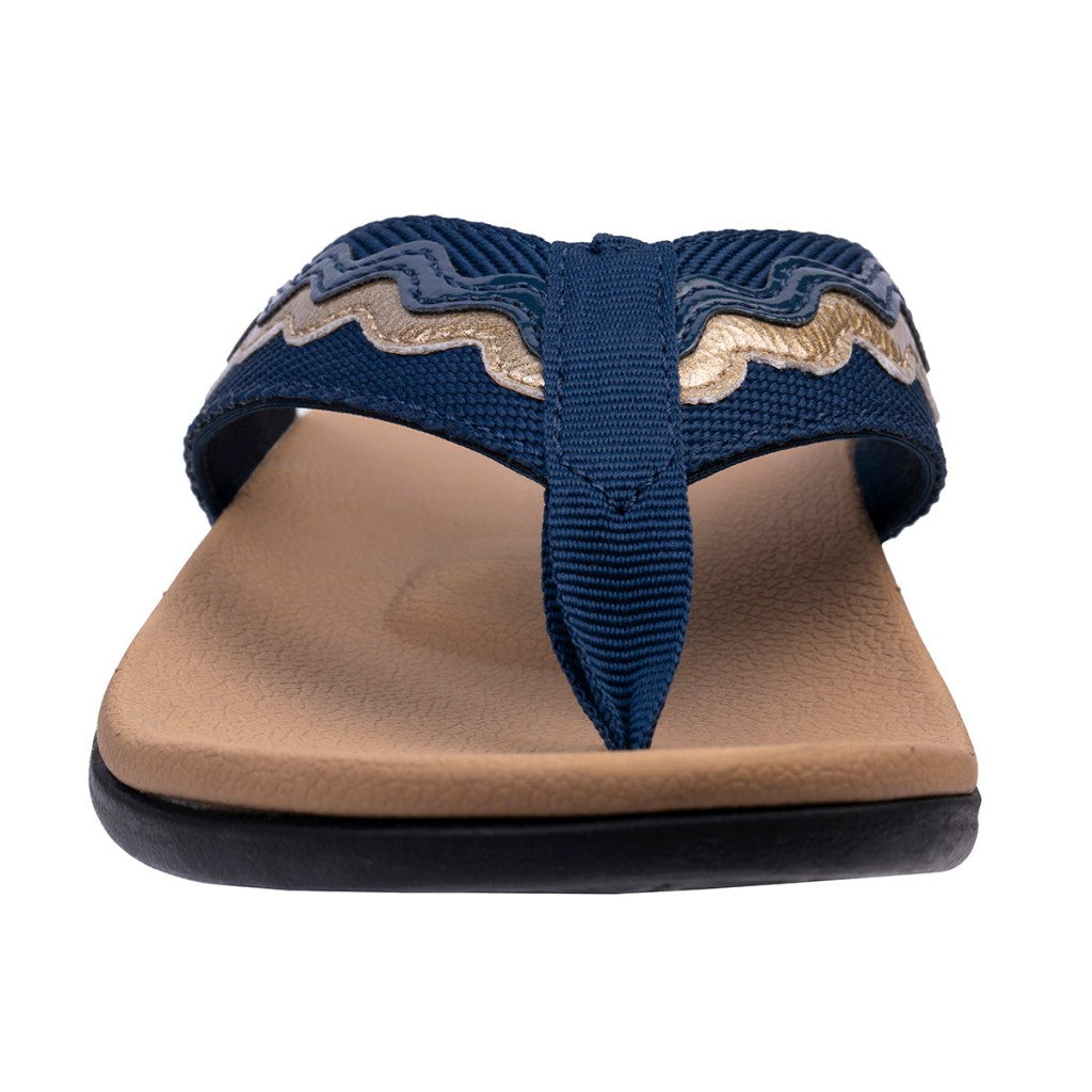 Spenco La Paz Full Contact Comfort Women's Sandals - Dark Blue - Product View - 3