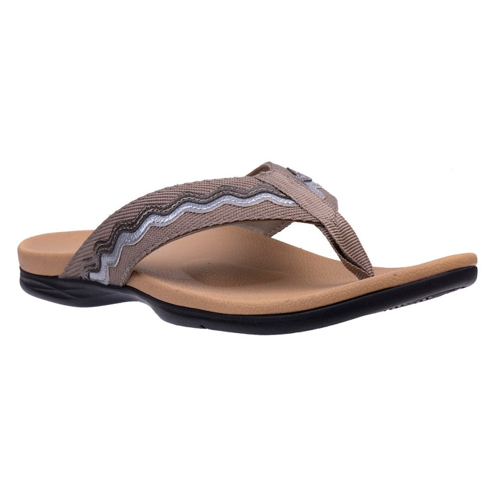 Spenco La Paz Full Contact Comfort Women's Sandals - Dark Charcoal - Product View - 2