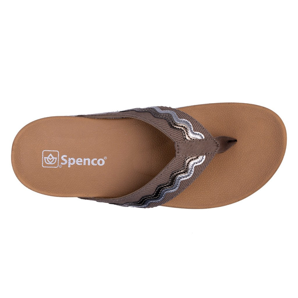 Spenco La Paz Full Contact Comfort Women's Sandals - Dark Charcoal - Product View - 7