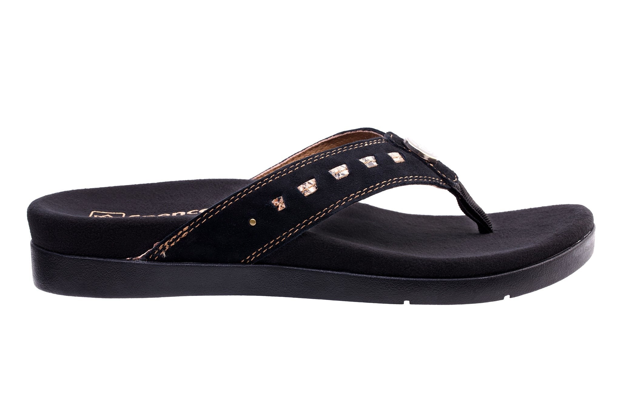 Spenco Laguna Woven Cushioned Support Women's Sandals - Black - Product View - 1