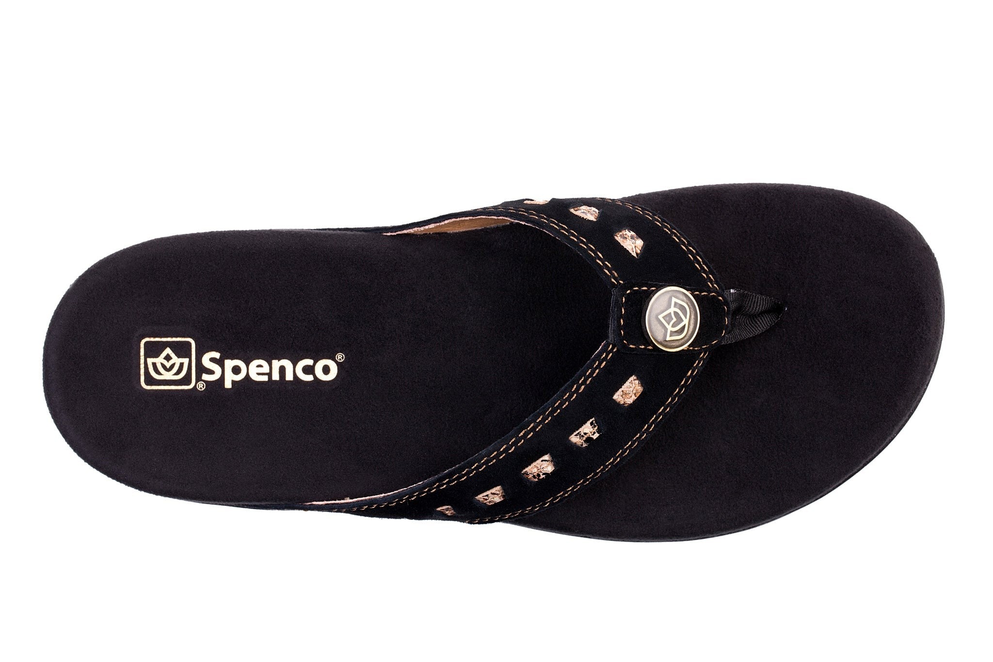 Spenco Laguna Woven Cushioned Support Women's Sandals - Black - Product View - 6