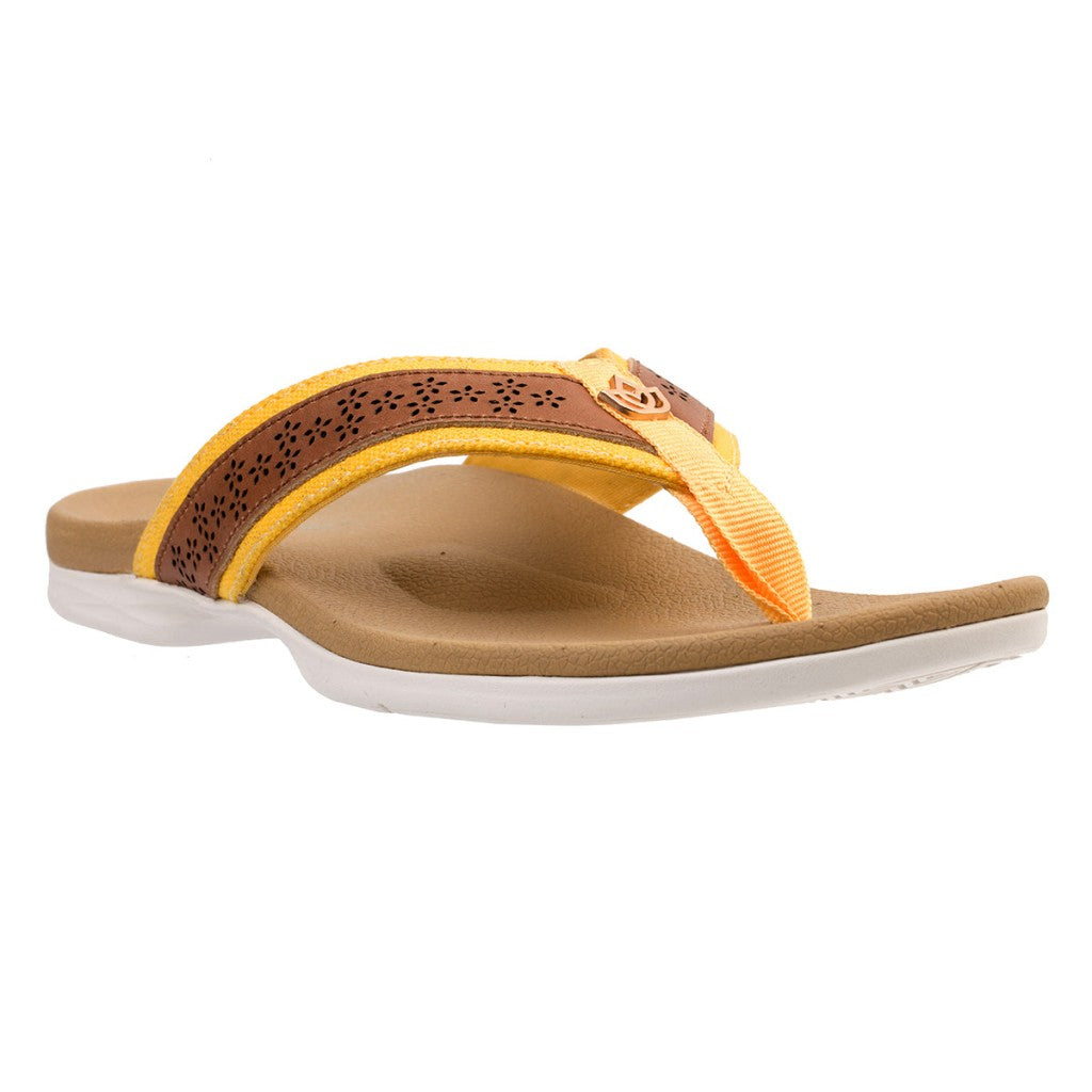 Spenco Miramar Full Contact Comfort Women's Sandals - Yellow - Product View - 2