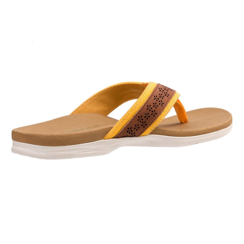 Spenco Miramar Full Contact Comfort Women's Sandals - Yellow - Product View - 4