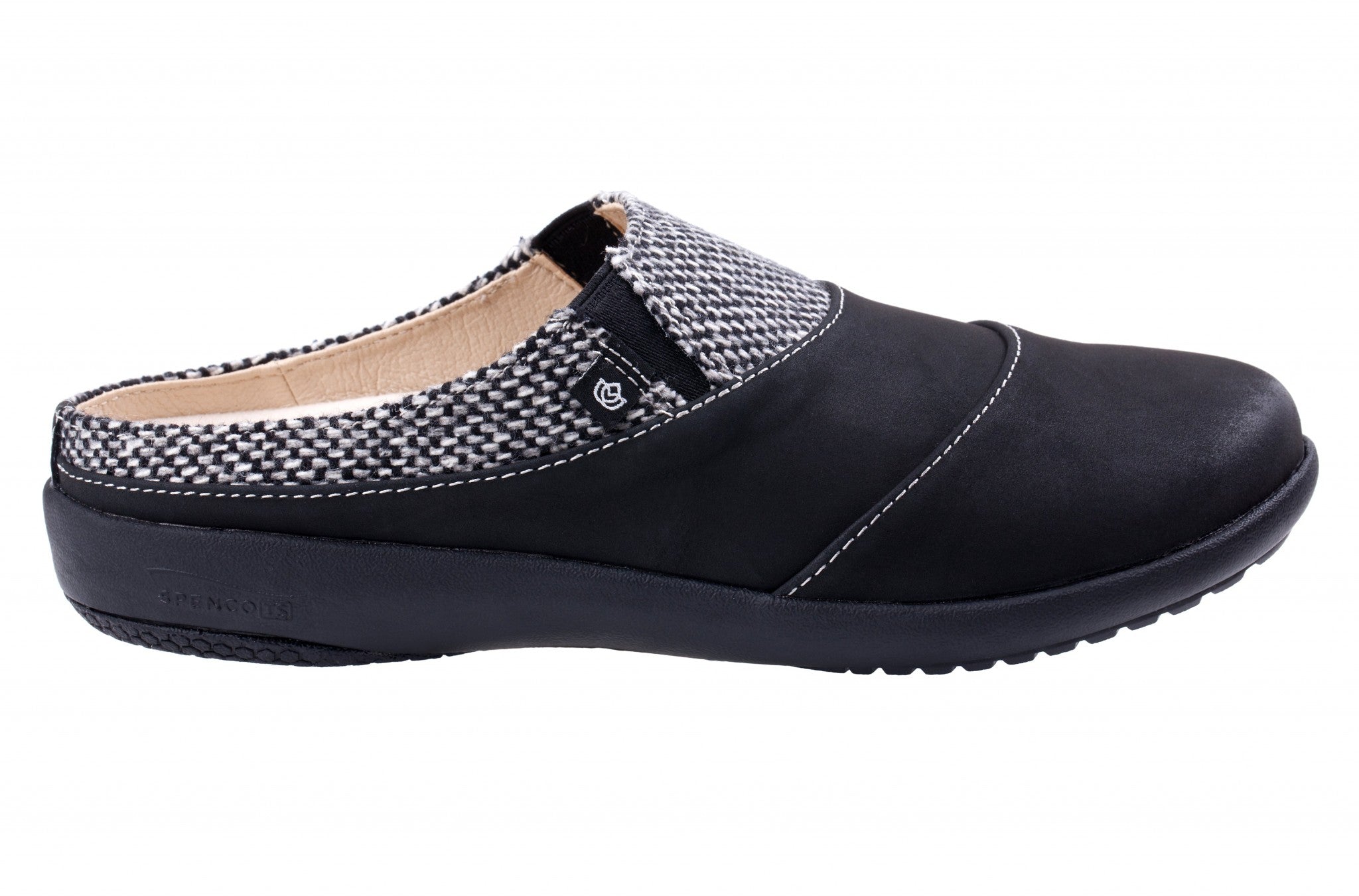 Spenco Nuevo Harvest Slip-On Orthotic Arch Support Women's Shoes - Black - Product View - 1