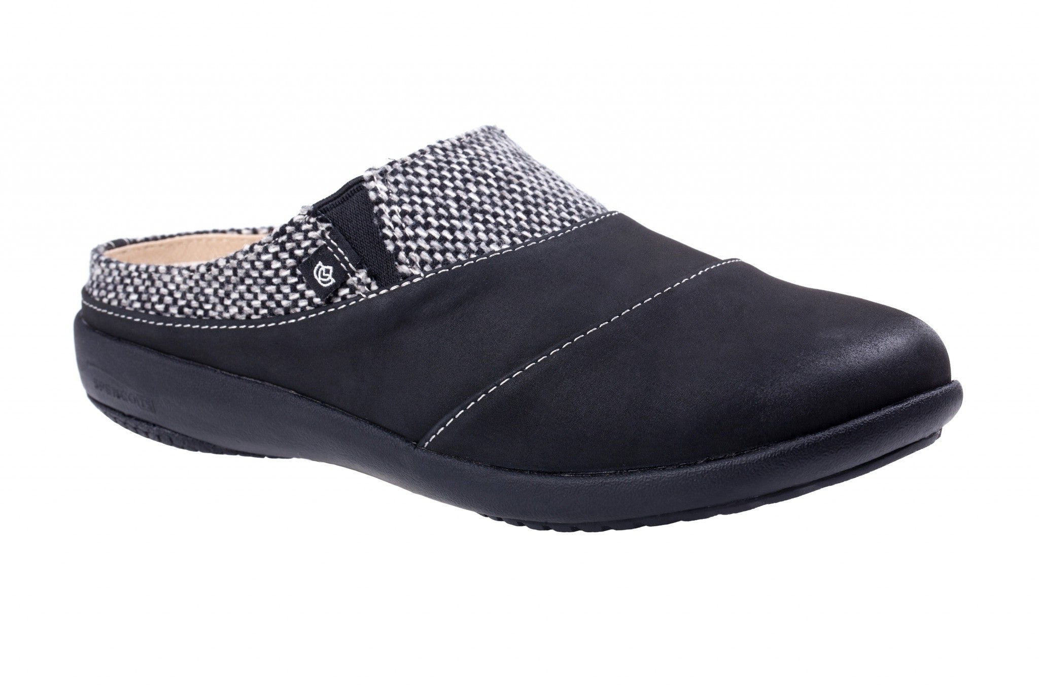 Spenco Nuevo Harvest Slip-On Orthotic Arch Support Women's Shoes - Black - Product View - 2