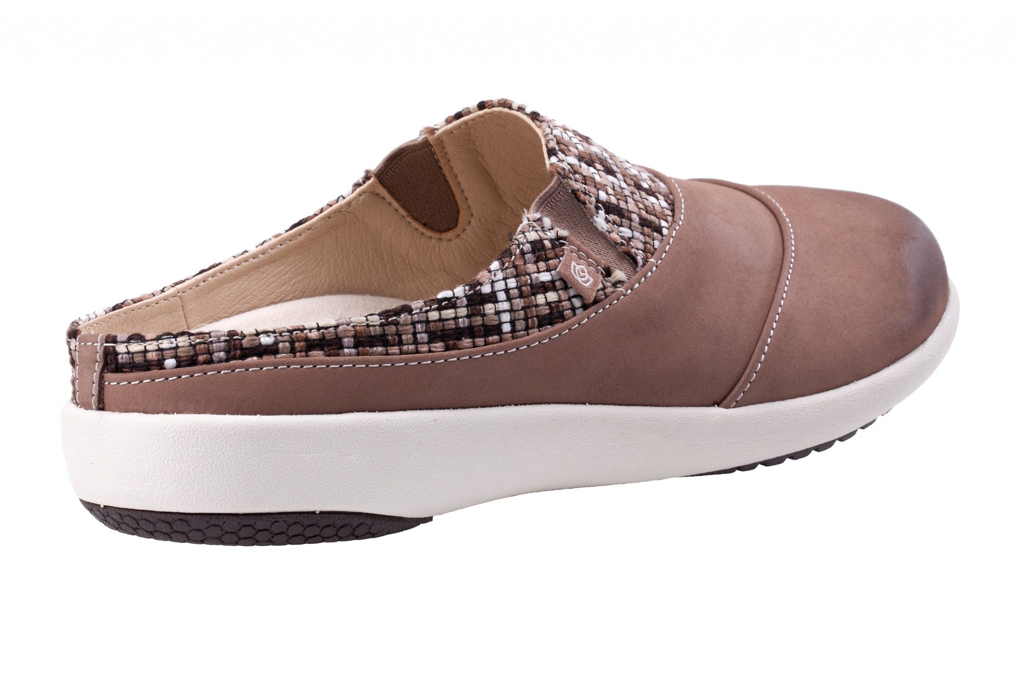 Spenco Nuevo Harvest Slip-On Orthotic Arch Support Women's Shoes - Fossil - Product View - 4