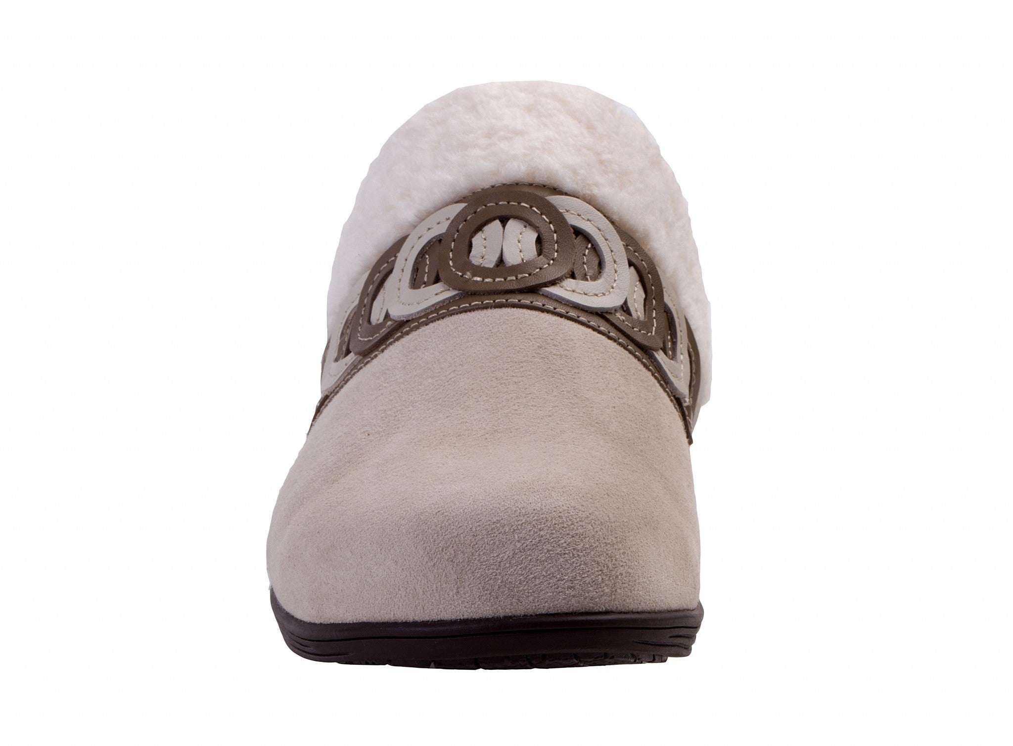Spenco Ojai Cozy Clog Cushioned Support Women's Shoes - Grey Morn - Product View - 3