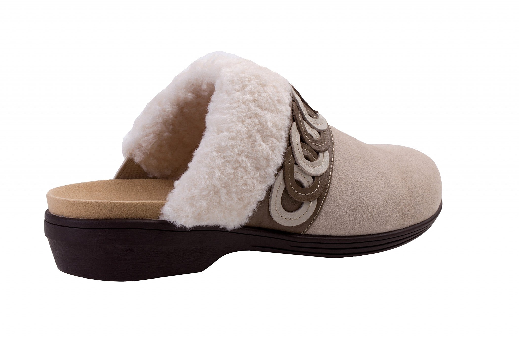 Spenco Ojai Cozy Clog Cushioned Support Women's Shoes - Grey Morn - Product View - 4