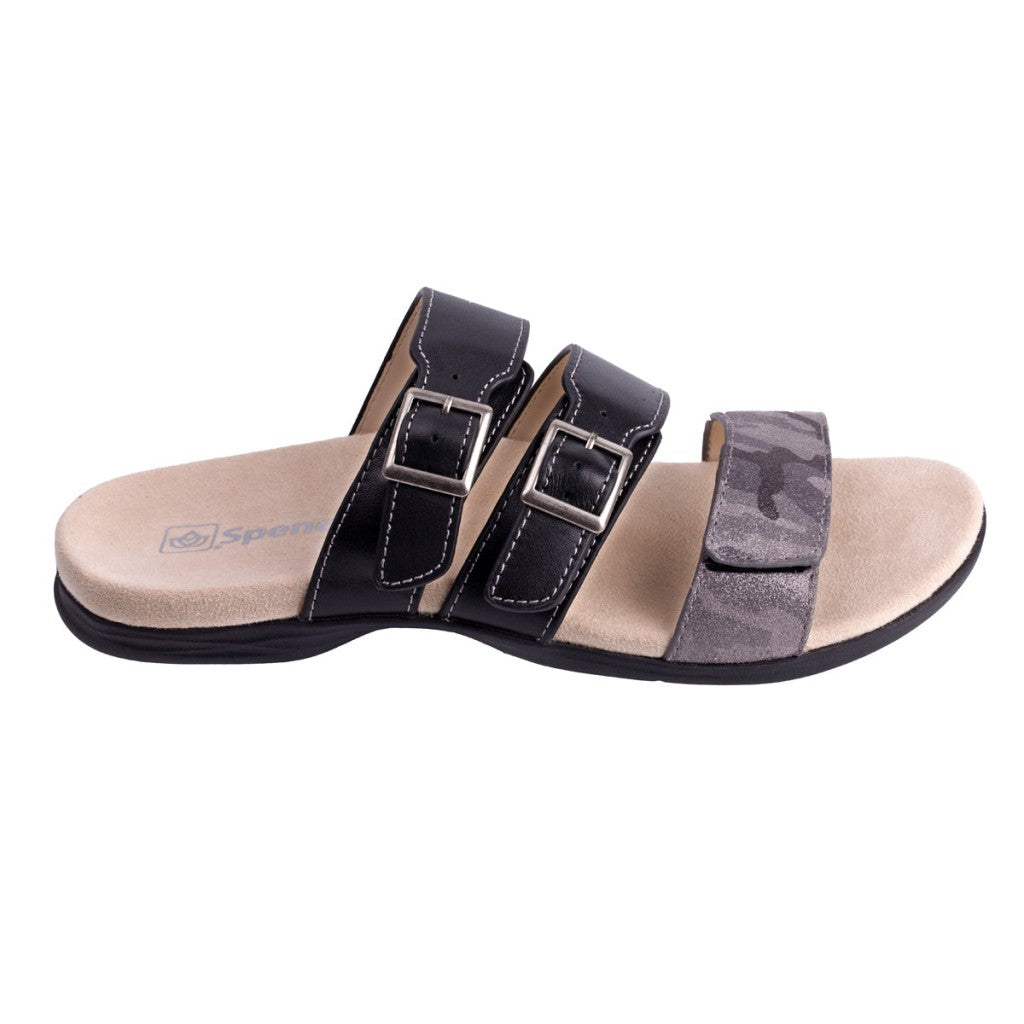 Spenco Orchid Women's Sandals - Black / Camo - Product View - 1