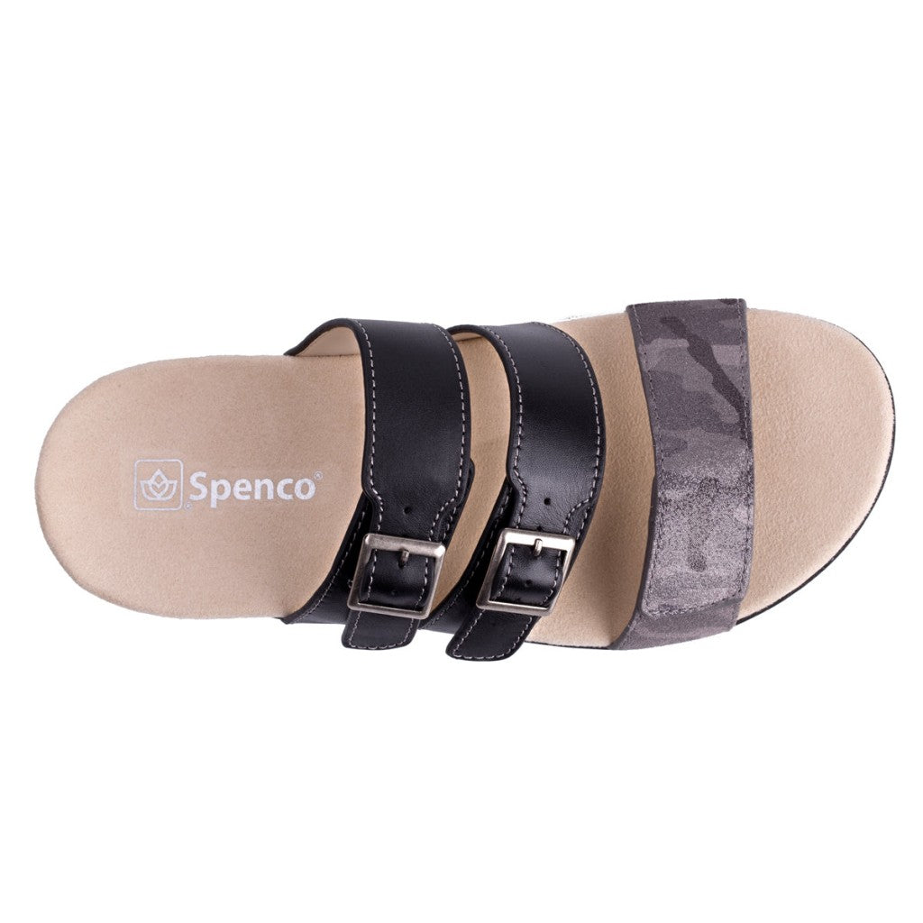 Spenco Orchid Women's Sandals - Black / Camo - Product View - 7