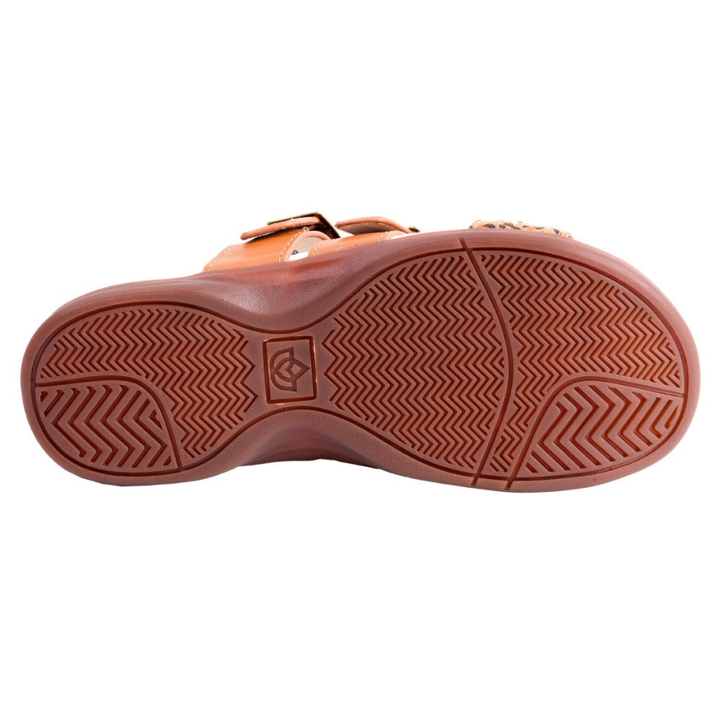 Spenco Orchid Women's Sandals - Saddle / Cheetah - Product View - 6