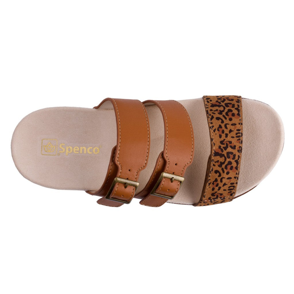 Spenco Orchid Women's Sandals - Saddle / Cheetah - Product View - 7